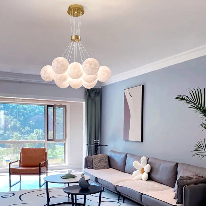 3d led pendant light chandelier winfordo - vue 4 sur 12