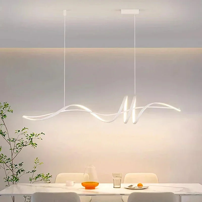 Elegant modern minimalist chandelier for interior decor