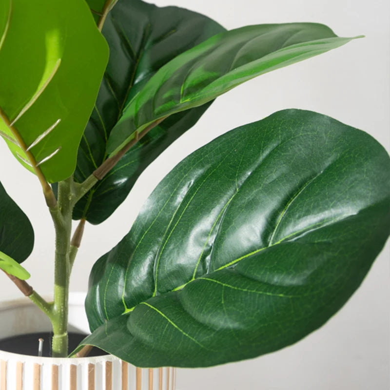 Artificial ficus plant with banyan leaves for garden or office decoration - vue 5 sur 6