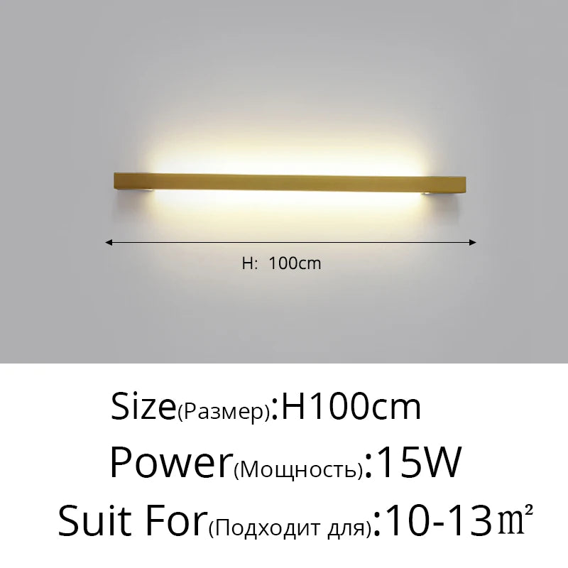 Modern Minimalist LED Strip Wall Light - vue 12 sur 16