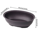 Rectangular clay effect flower pots for outdoor garden