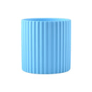 ceramic flower pot vertical lines for indoor plants