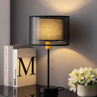 Nordic vintage fabric table lamp with luxury design