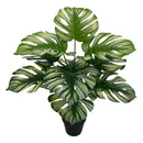 Artificial plants with large decorative leaves for indoors and offices