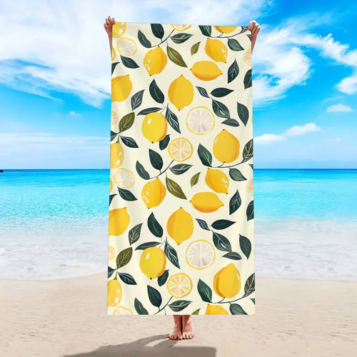 Animal print microfibre beach towel quick dry