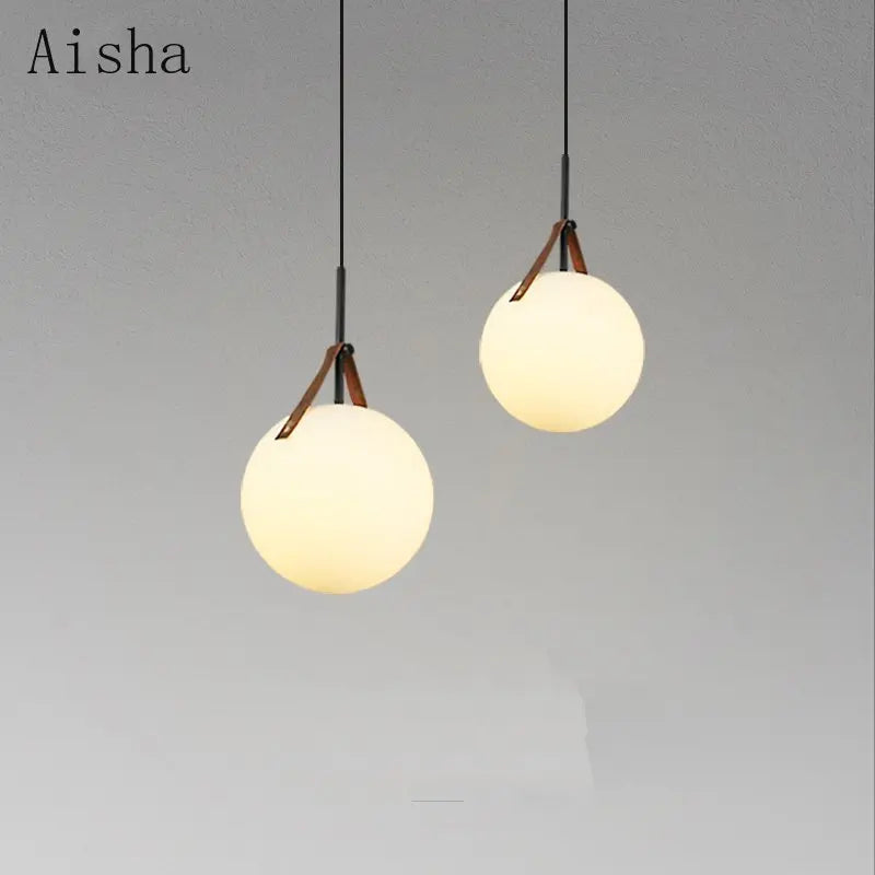 Nordic glass pendant light for modern interiors