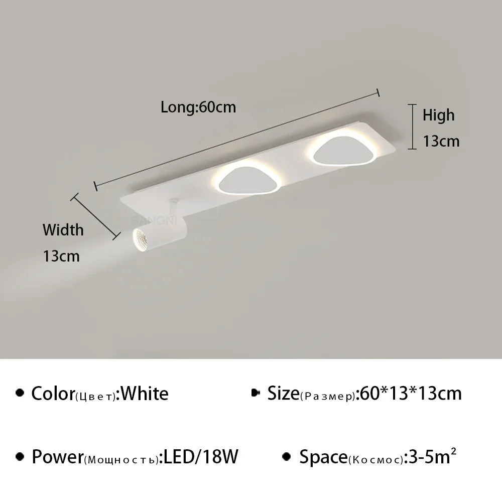 Modern LED ceiling light for interior decor and decorative lighting - vue 12 sur 18