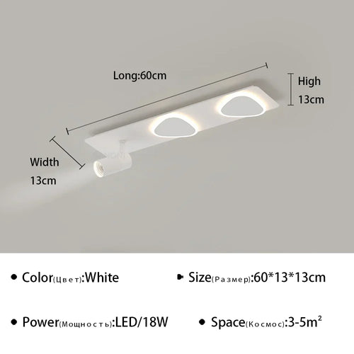 Modern LED ceiling light for interior decor and decorative lighting - vue 12 sur 18