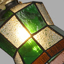 Luxury antique glass and brass pendant chandelier