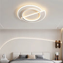 Minimalist geometric LED ceiling light rectangular and round