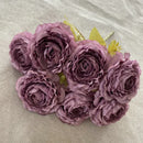 Artificial silk peony bouquet for floral decoration
