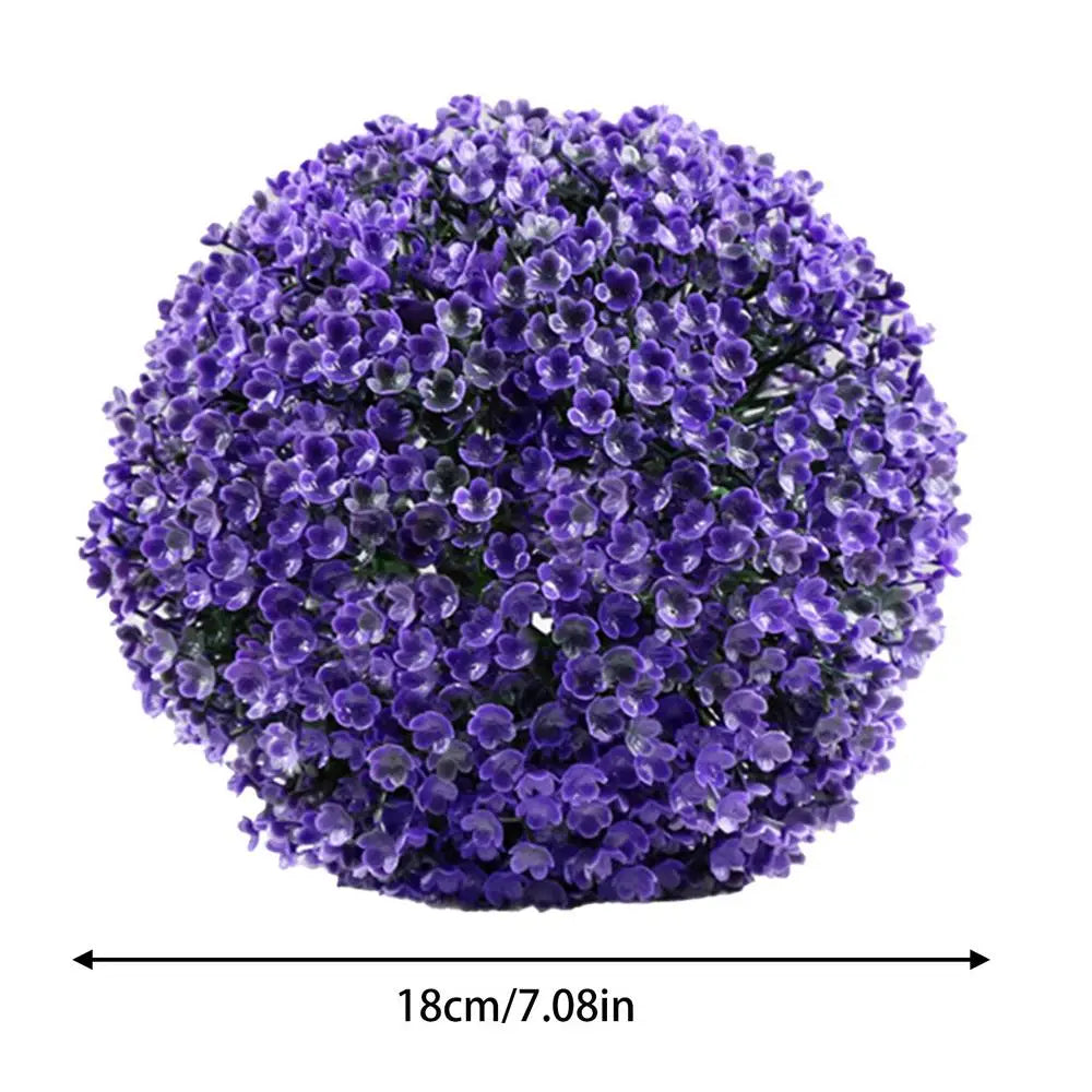 Artificial grass topiary balls for outdoor decoration - vue 7 sur 14