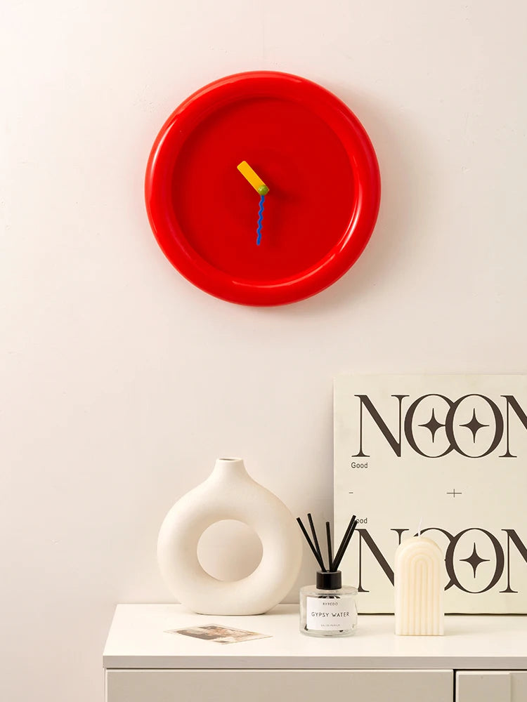 memphis style wall clock for home decor
