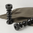 Wooden candle holder for nordic table decoration