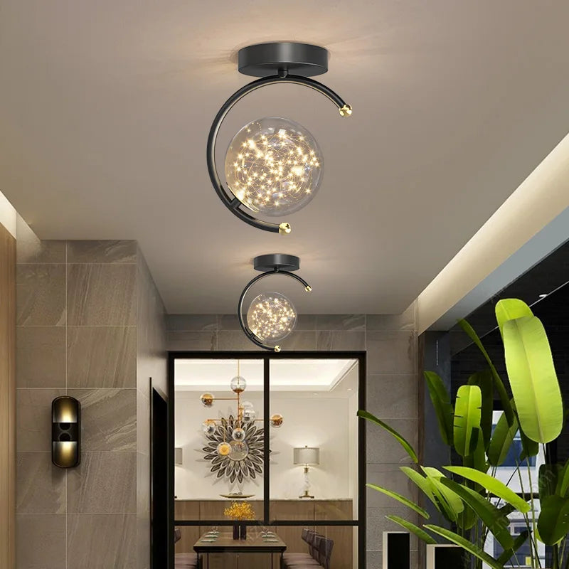 Creative LED ceiling light for various living spaces - vue 4 sur 8