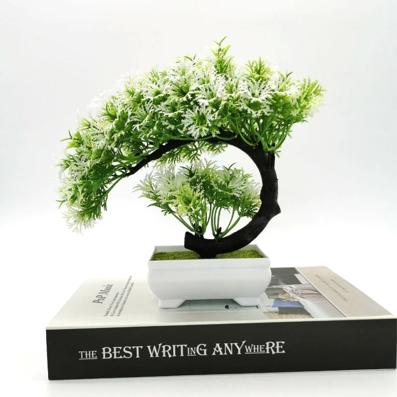 Decorative artificial bonsai plants for office and home