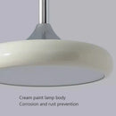 Modern minimalist white disc LED pendant light