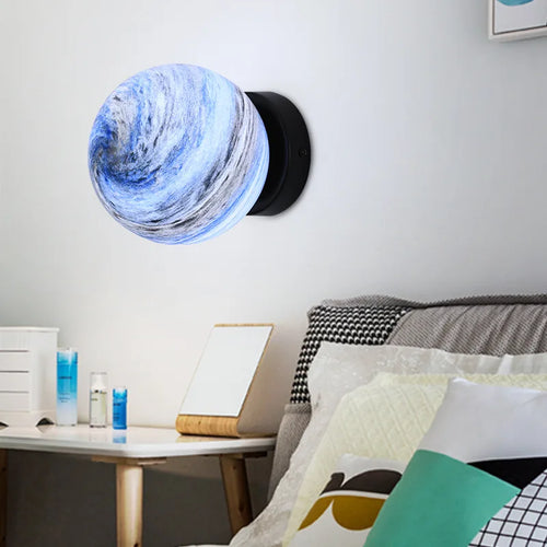 Modern minimalist planet ball ceiling light for European interiors - vue 4 sur 9