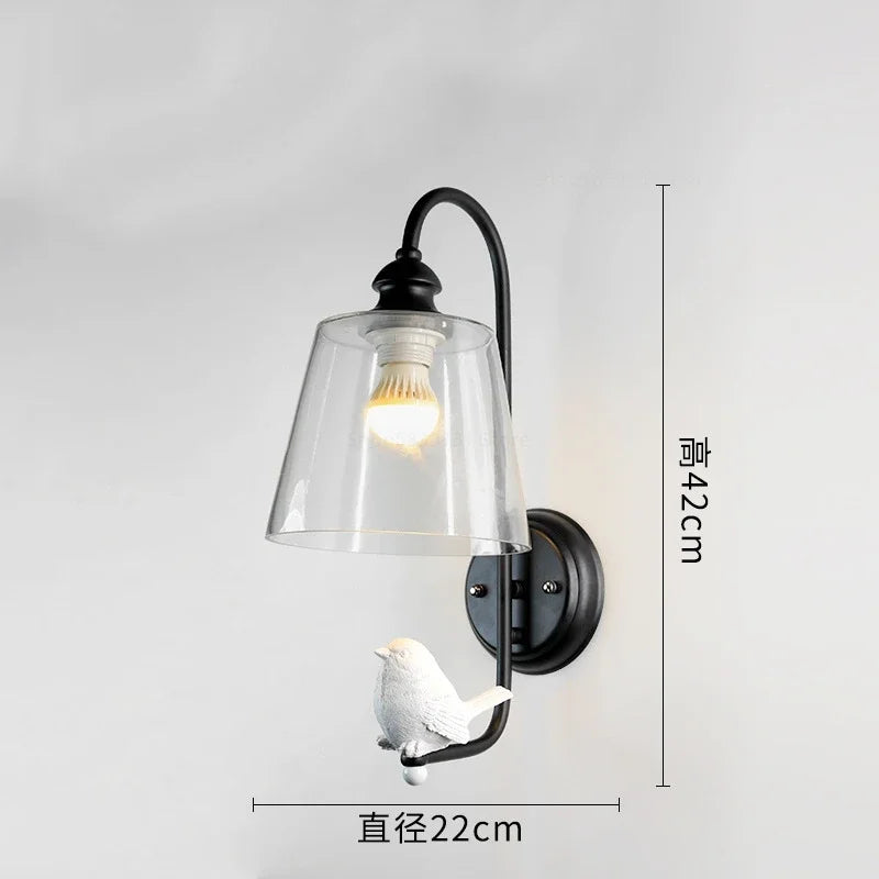 Modern resin decorative angel wall light