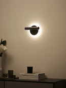 Modern minimalist rotatable double light source wall lamp