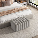 Nordic velvet bench soft and elegant footrest