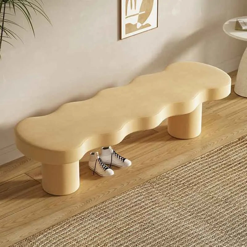 Nordic creative velvet stool for leisure and relaxation