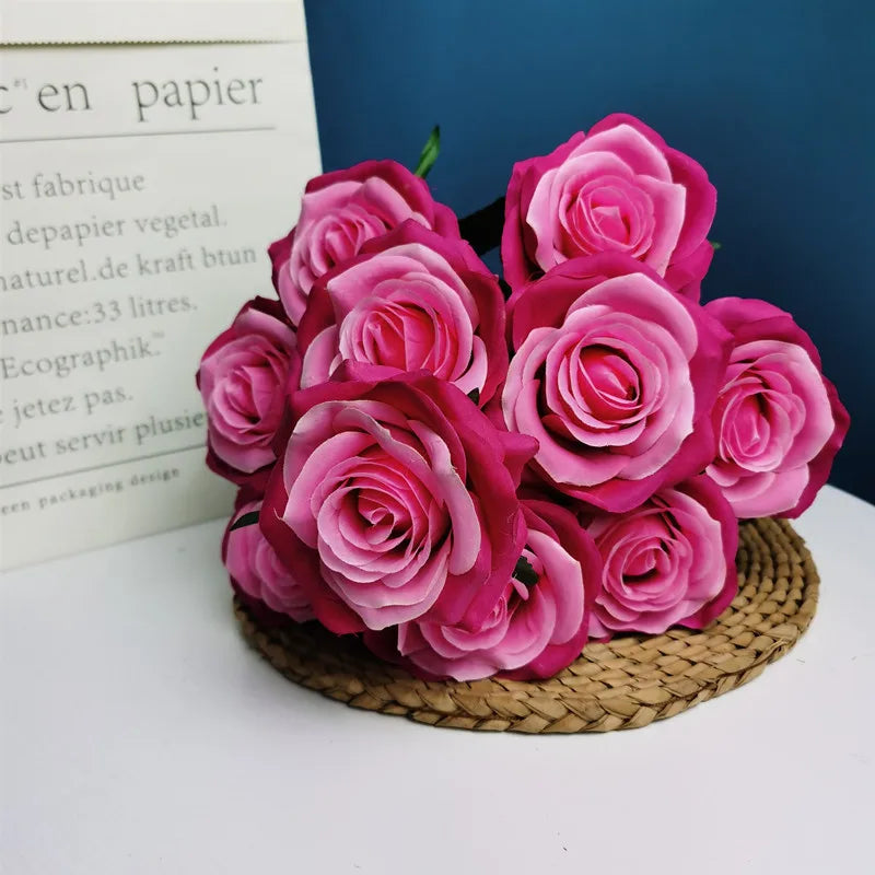 Artificial rose bouquet for weddings and home decor