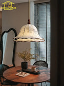 Decorative medieval-style fabric pendant light with French design for a warm atmosphere