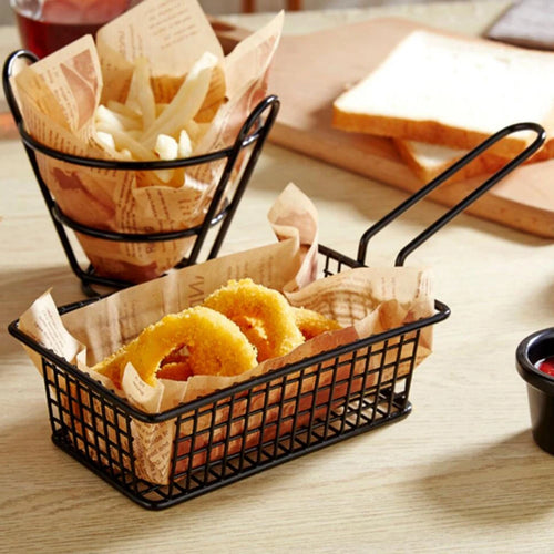 Stainless steel chips basket for fried foods - vue 4 sur 14