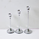 Brass gold candlestick holders kit for festive decor and weddings