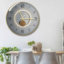 modern geometric design glass wall clock creative decorative