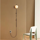 Modern glass wall light for minimalist Nordic interiors
