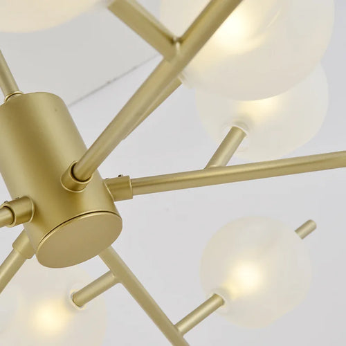 Modern minimalist glass bubble chandelier - vue 6 sur 12