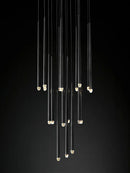 Nordic postmodern LED crystal chandelier pendant light