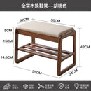 solid wood shoe bench for practical storage