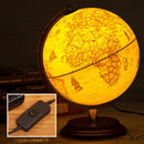 rotating globe desk lamp and map