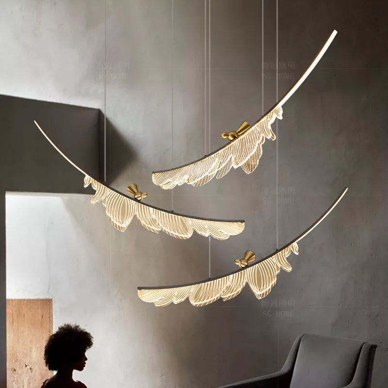 Indoor ceiling chandelier for dining room