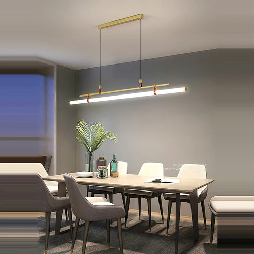 Minimalist LED chandelier trendy 2022 pendant lighting - vue 5 sur 10