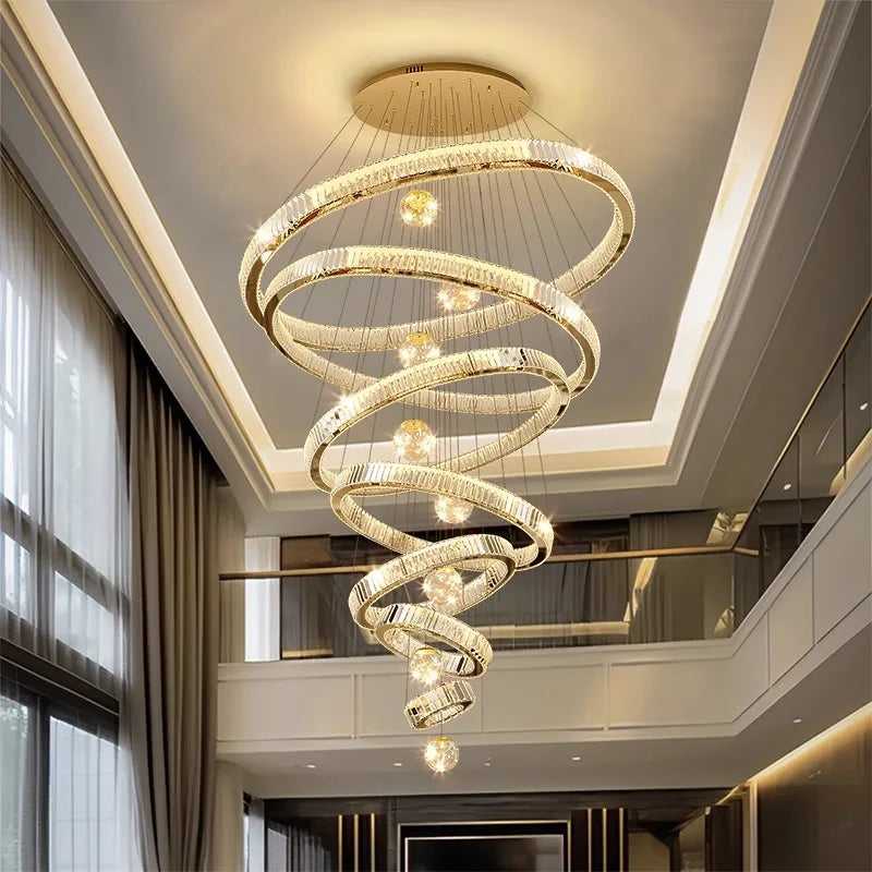 Modern LED chandelier for indoor suspended lighting