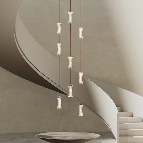 Modern pendant light for a nordic atmosphere in lofts or halls - vue 2 sur 27