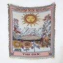 Bohemian pastoral landscape throw for sofa and living room