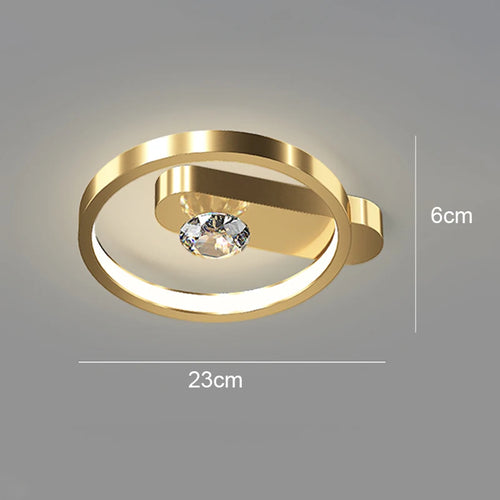 Nordic LED ceiling light for living room, dining area, bedroom, corridor or cloakroom - vue 17 sur 16