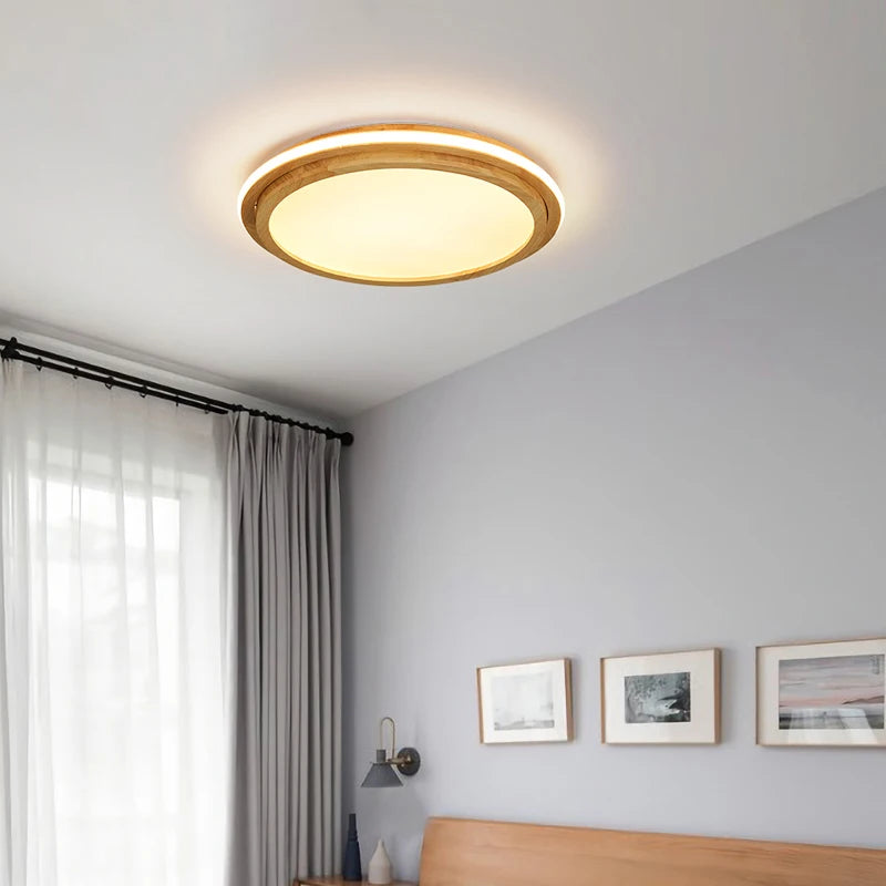 Modern wooden chandelier for interior decoration