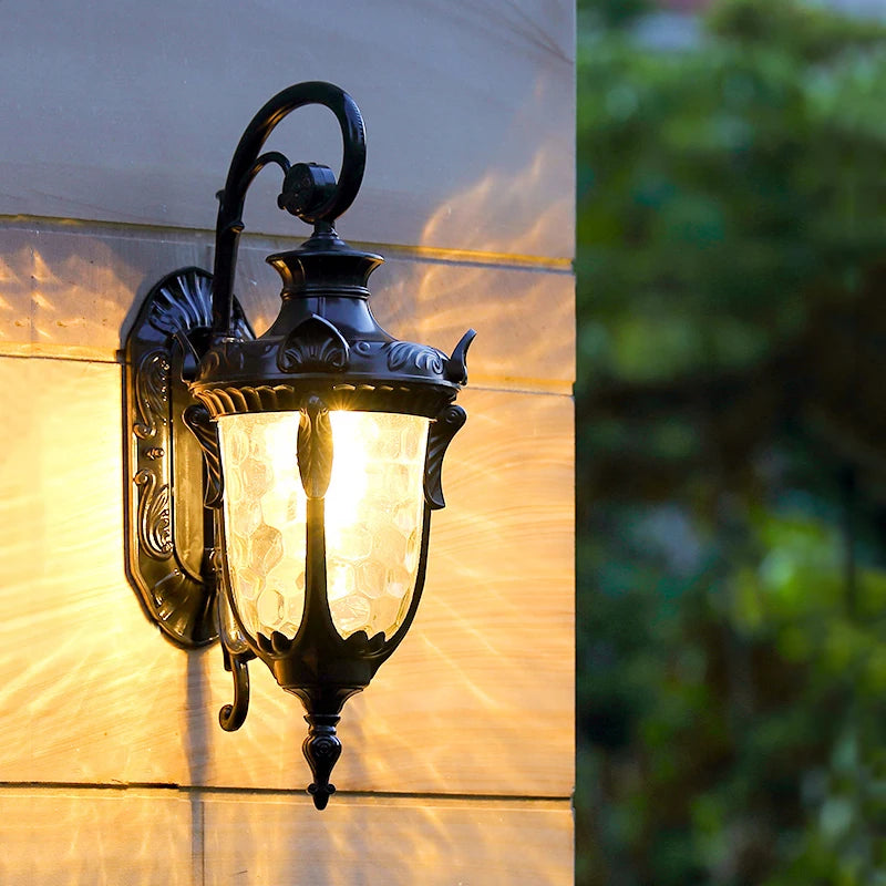 Retro American style outdoor wall light waterproof O Garden Lights - vue 3 sur 9
