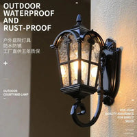 Aluminium wall light for outdoor and garden lighting