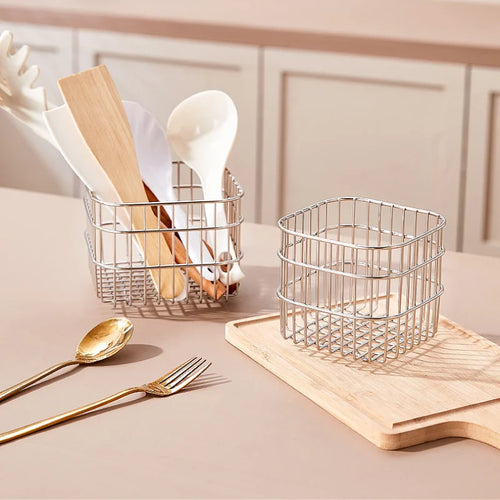 Stainless steel fruit and vegetable storage basket - vue 2 sur 7