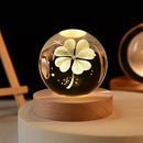 3D crystal ball solar system engraved decorative gift