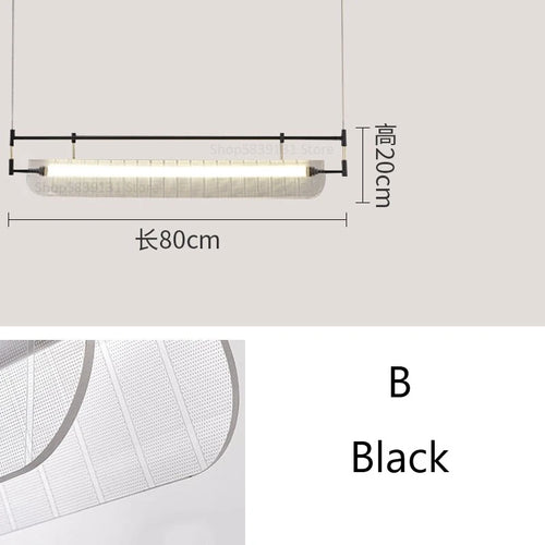 Modern Italian minimalist acrylic LED pendant light - vue 11 sur 18
