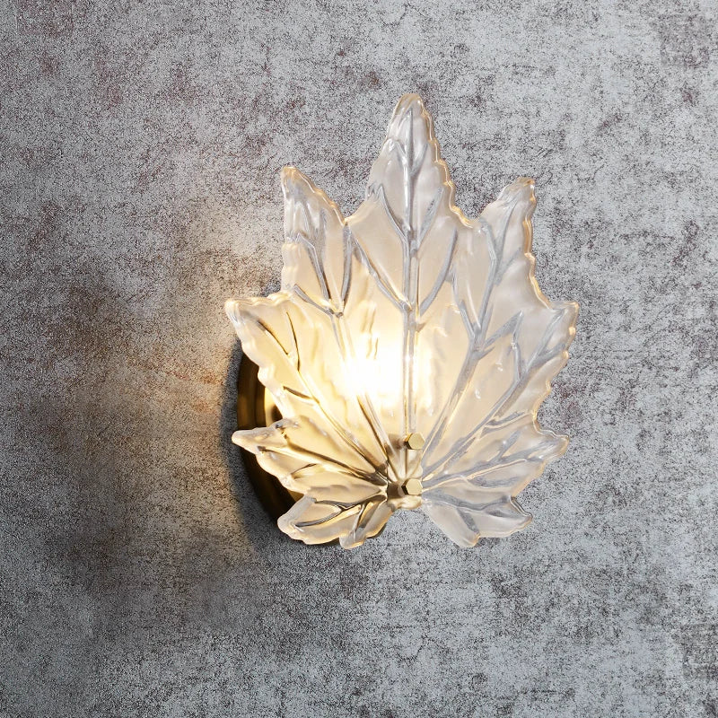 Brass LED wall light for indoor rural style