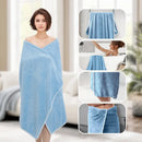Extra large coral fleece bath towel quick dry